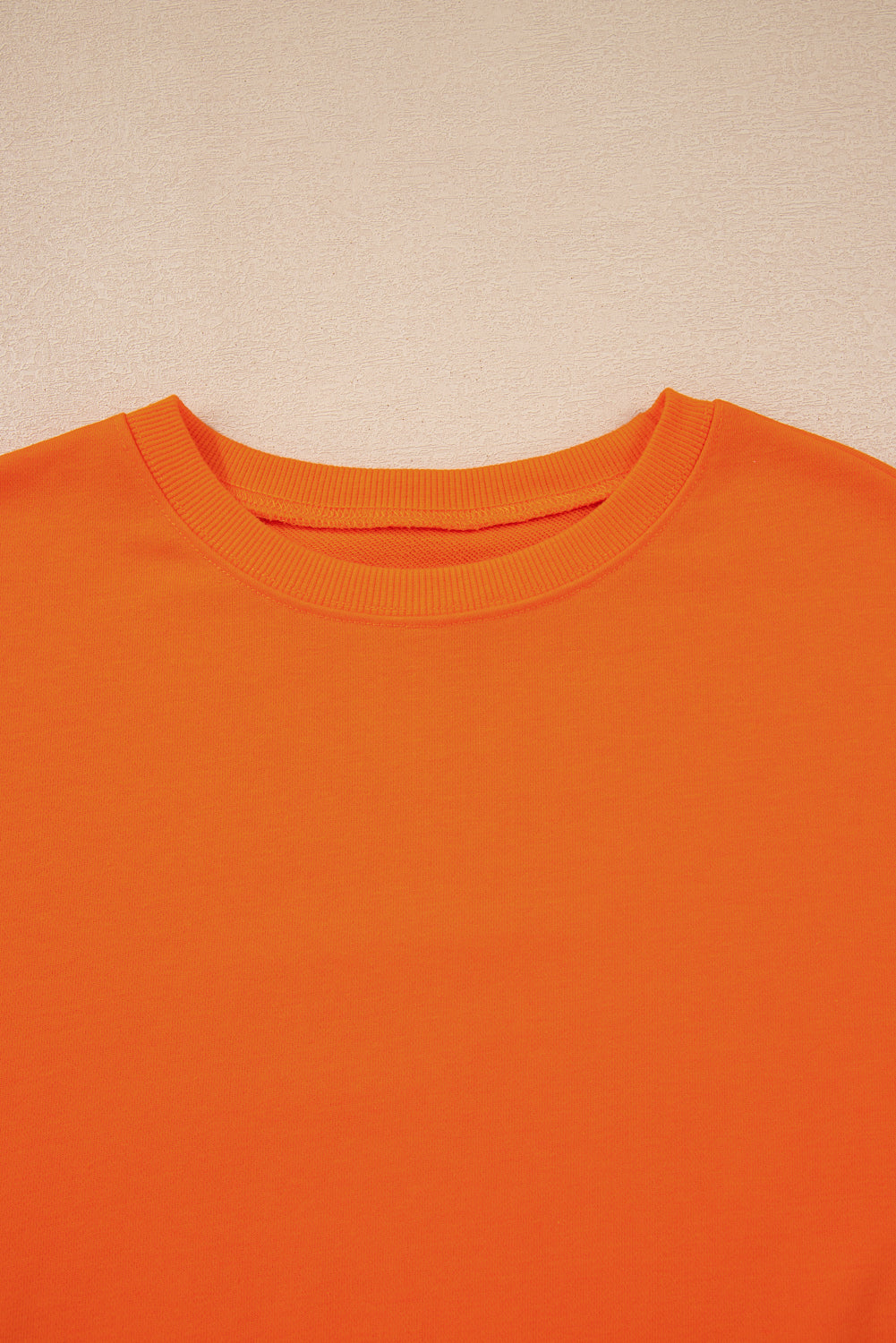 Fiery Red Varsity Stripe Detail Drop Shoulder Pullover Mini Skirt Set