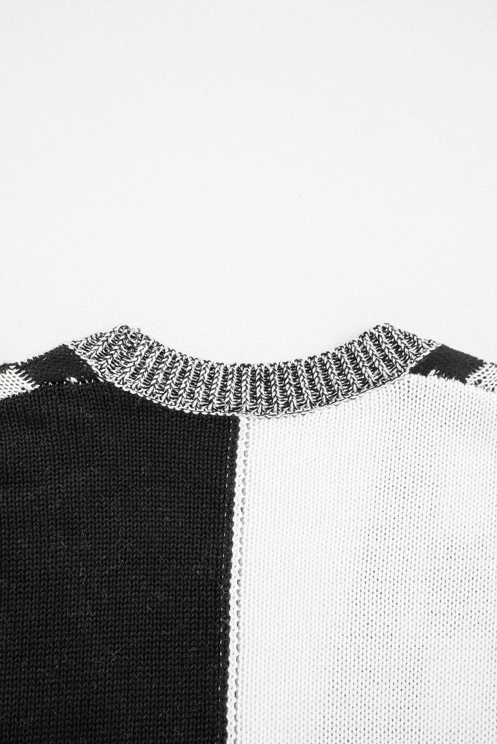 Brown Checkered Open Front Drop Shoulder Cardigan