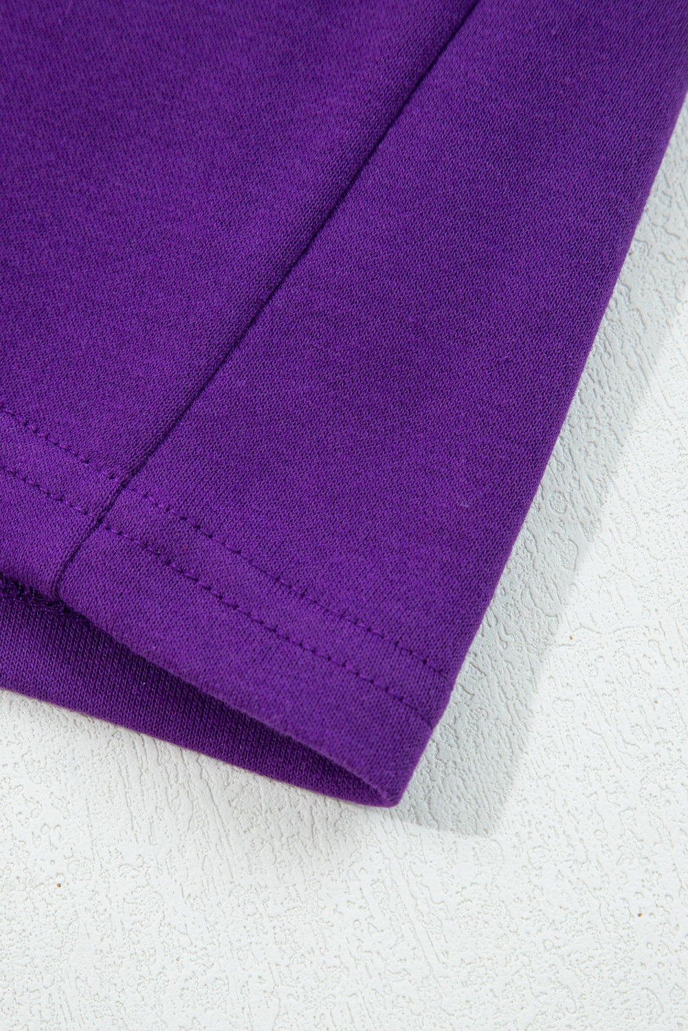 Fiery Red Varsity Stripe Detail Drop Shoulder Pullover Mini Skirt Set