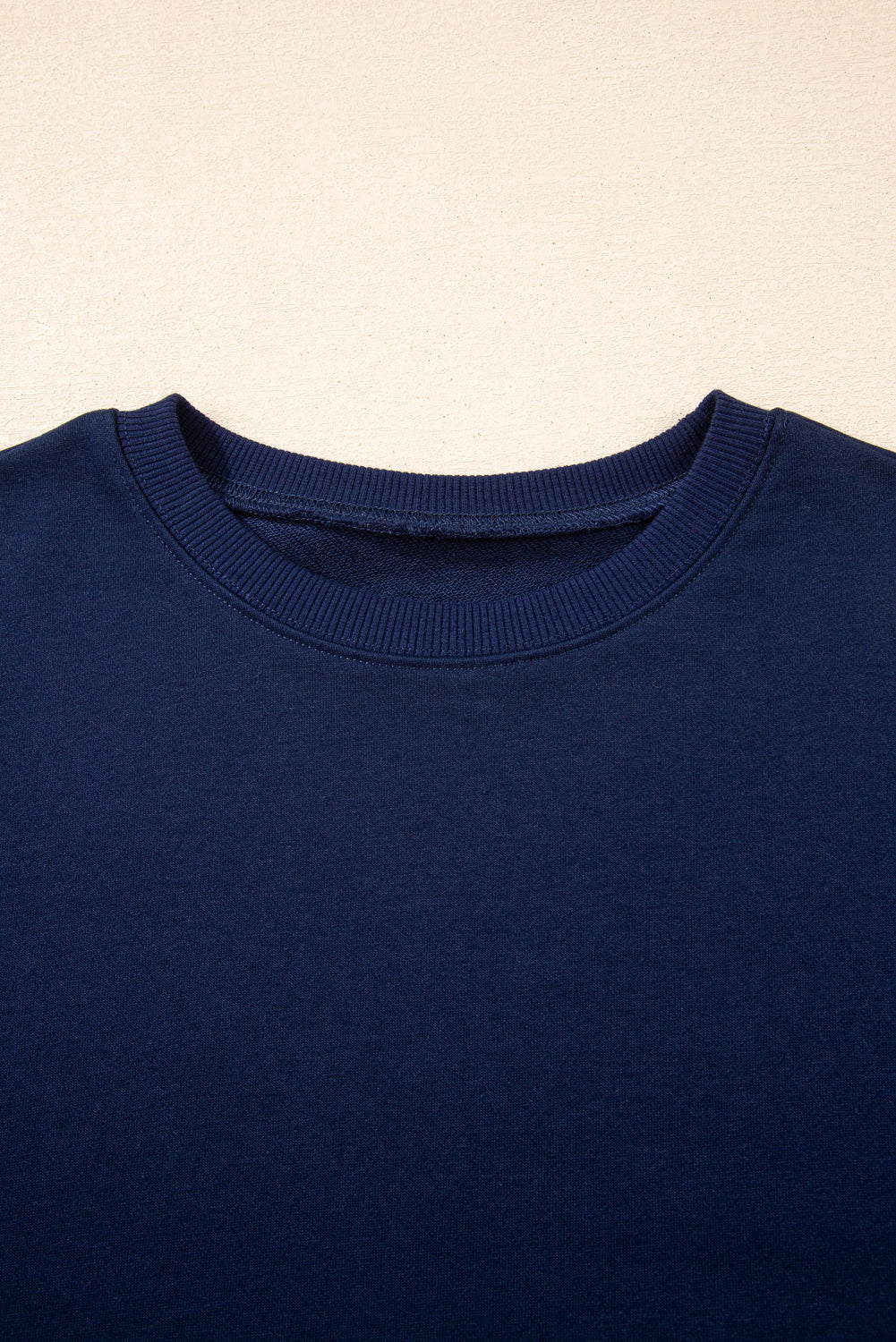 Fiery Red Varsity Stripe Detail Drop Shoulder Pullover Mini Skirt Set